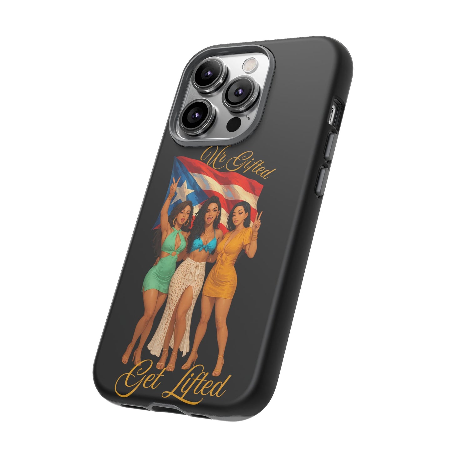 Vibrant Phone Case, Tough Cases, Puerto Rican Pride, Gift for Her, Fun Accessory, Colorful Design