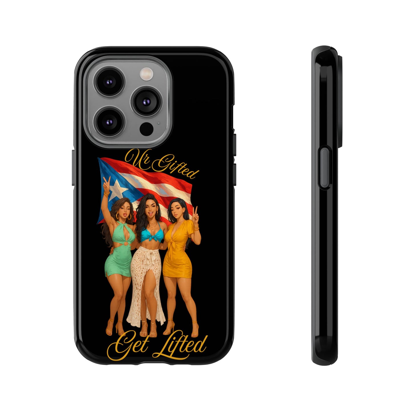 Vibrant Phone Case, Tough Cases, Puerto Rican Pride, Gift for Her, Fun Accessory, Colorful Design