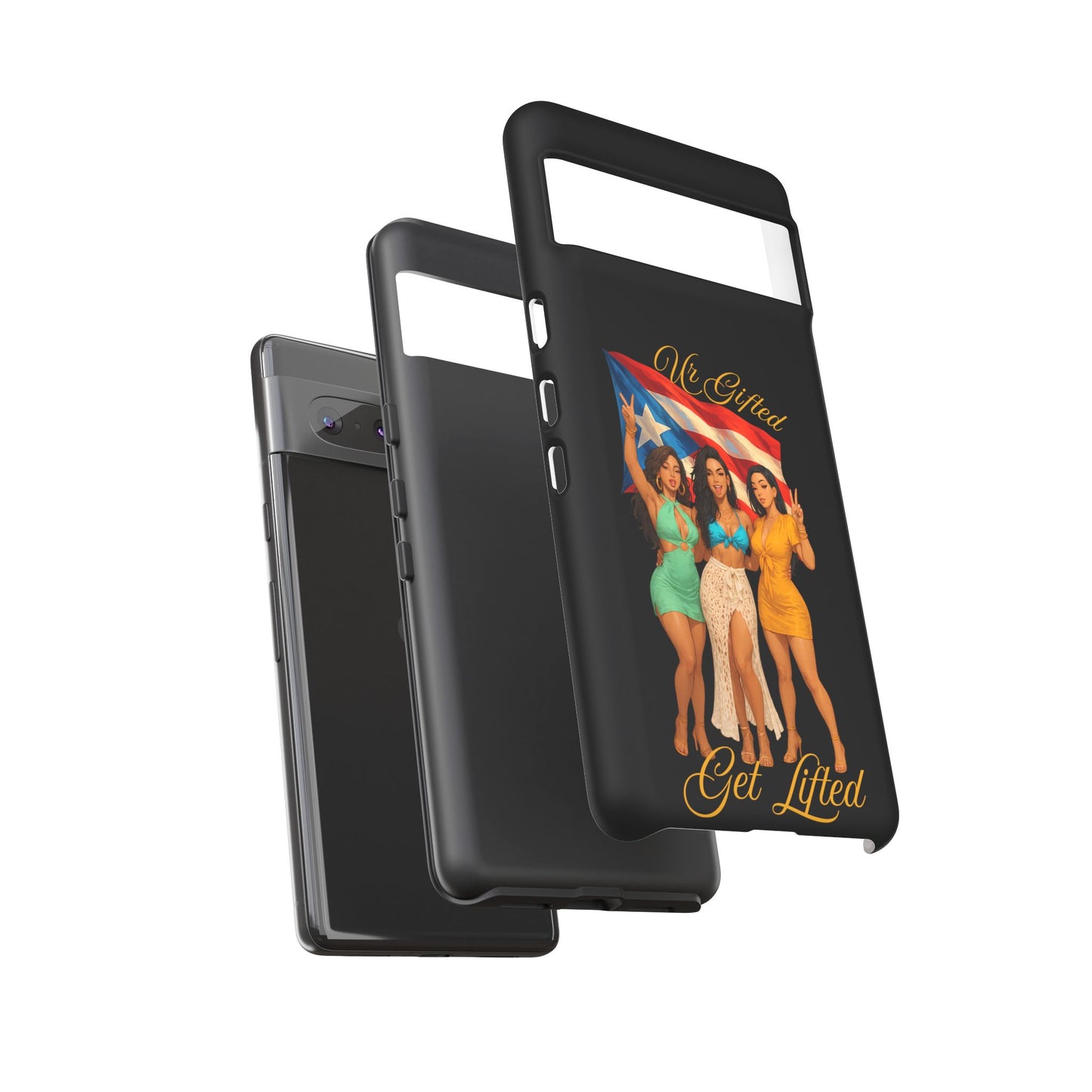 Vibrant Phone Case, Tough Cases, Puerto Rican Pride, Gift for Her, Fun Accessory, Colorful Design