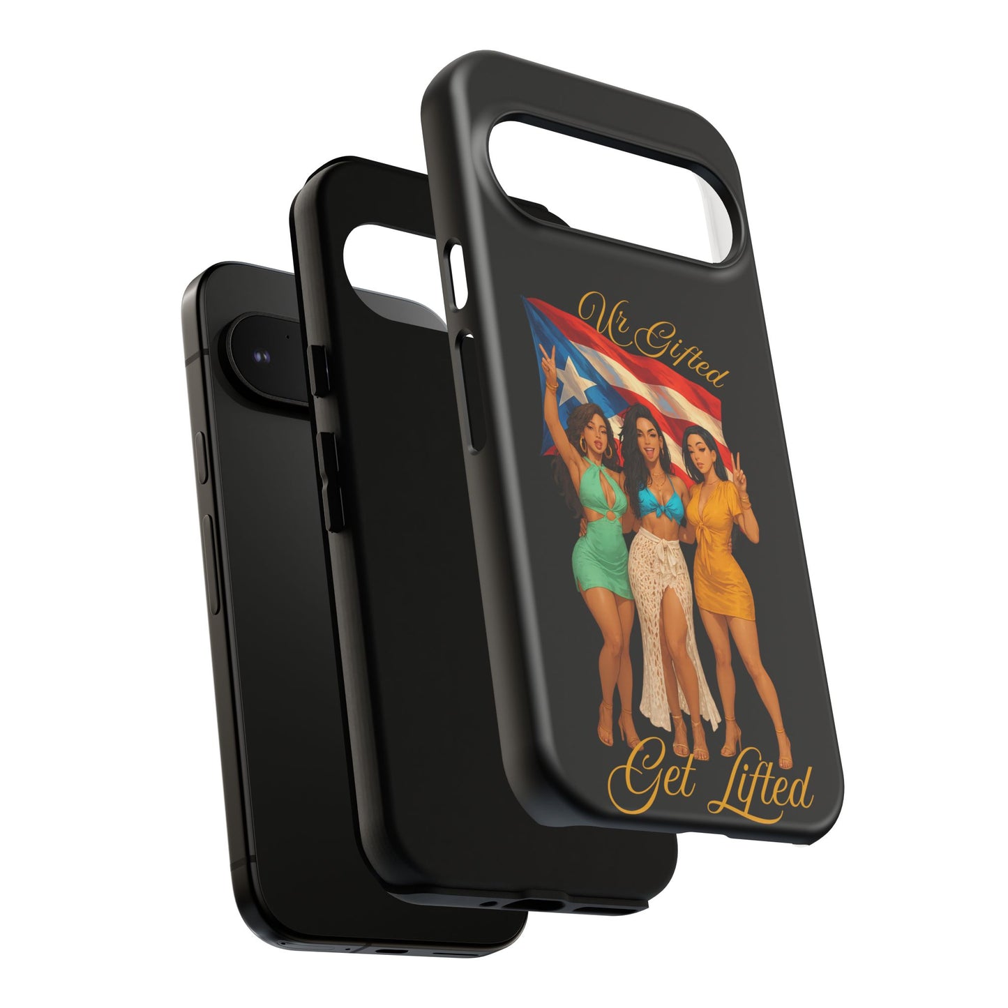 Vibrant Phone Case, Tough Cases, Puerto Rican Pride, Gift for Her, Fun Accessory, Colorful Design