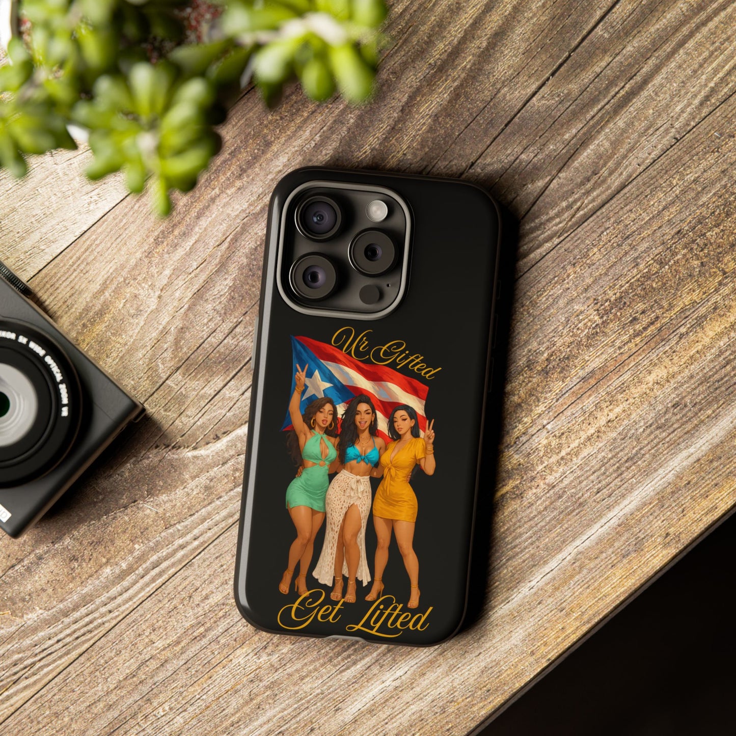 Vibrant Phone Case, Tough Cases, Puerto Rican Pride, Gift for Her, Fun Accessory, Colorful Design