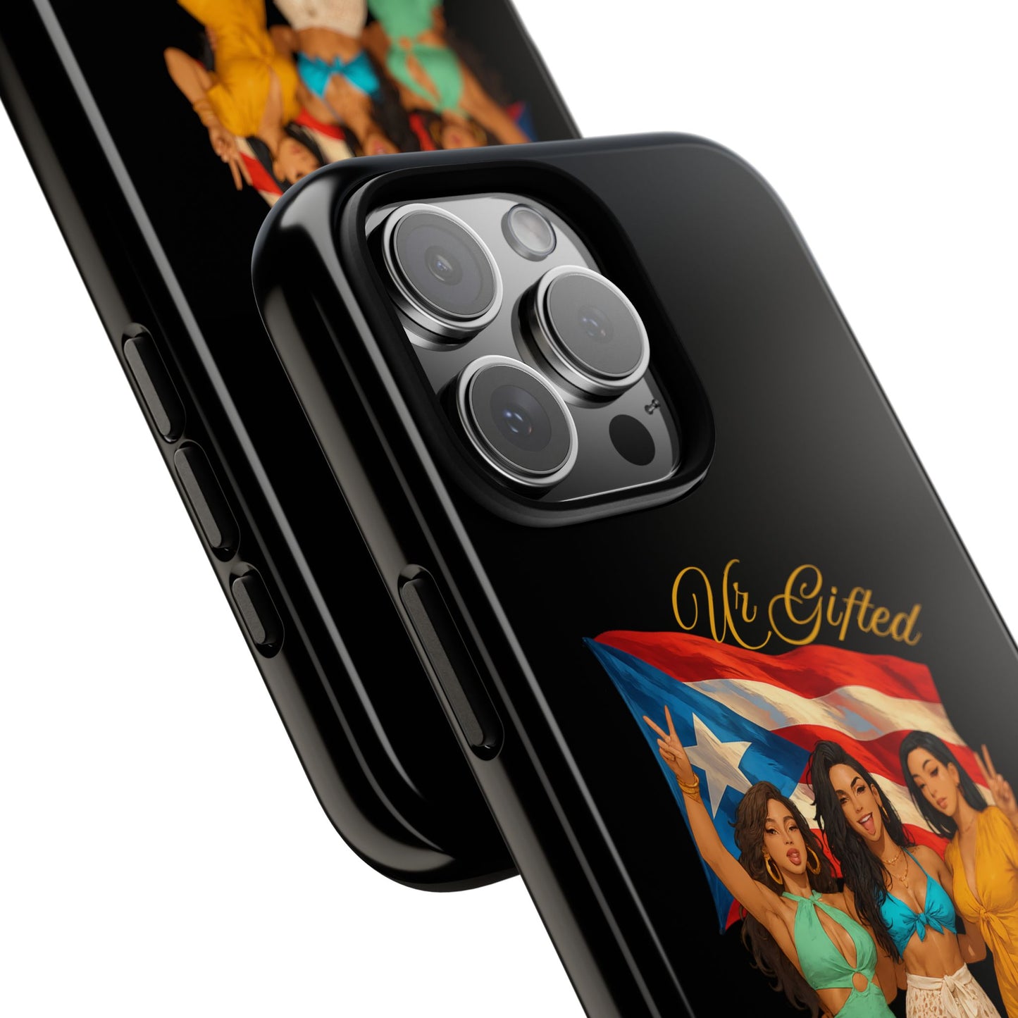 Vibrant Phone Case, Tough Cases, Puerto Rican Pride, Gift for Her, Fun Accessory, Colorful Design