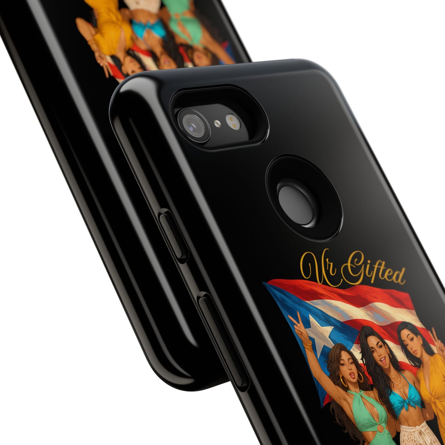 Vibrant Phone Case, Tough Cases, Puerto Rican Pride, Gift for Her, Fun Accessory, Colorful Design