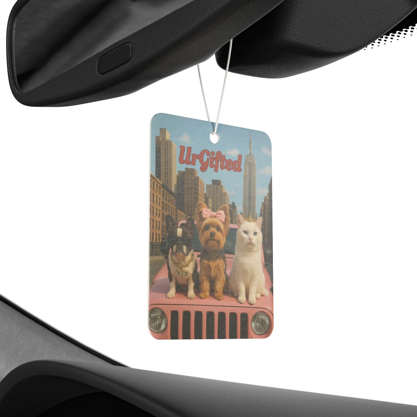 "Ur-Gifted" Car Air Freshener: Pet Lovers Gift, Car Decor, Cute Animal Air Fresheners, Unique Car Accessories, Fun Pet Gifts