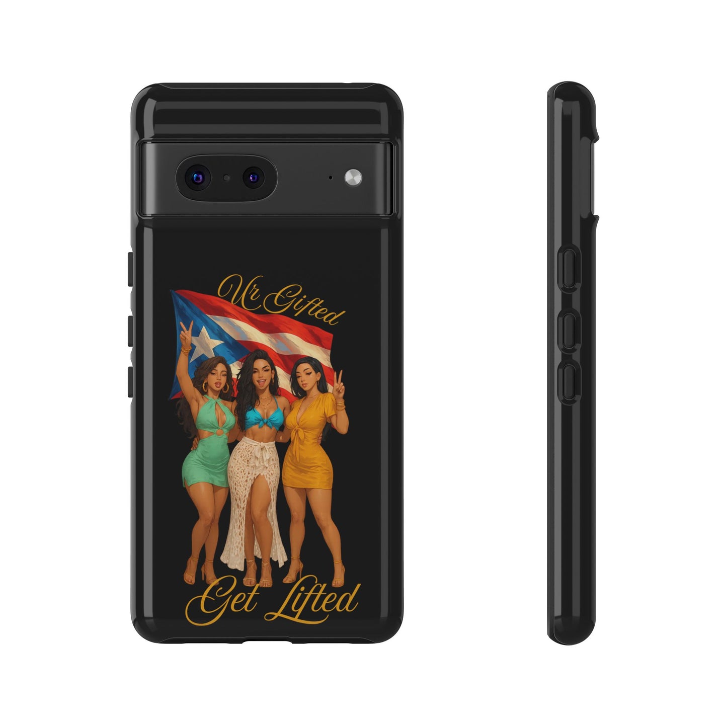 Vibrant Phone Case, Tough Cases, Puerto Rican Pride, Gift for Her, Fun Accessory, Colorful Design
