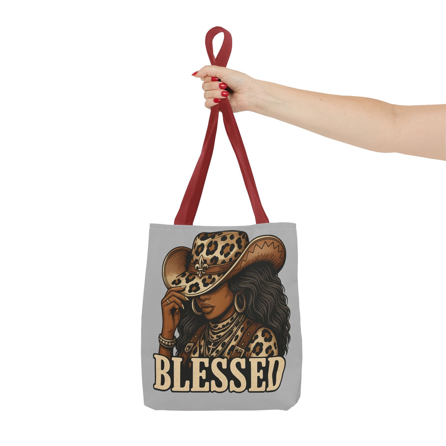 Stylish Blessed Tote Bag, Cowgirl Gift, Fashion Accessory, Everyday Use, Shopping Tote, Boho Chic