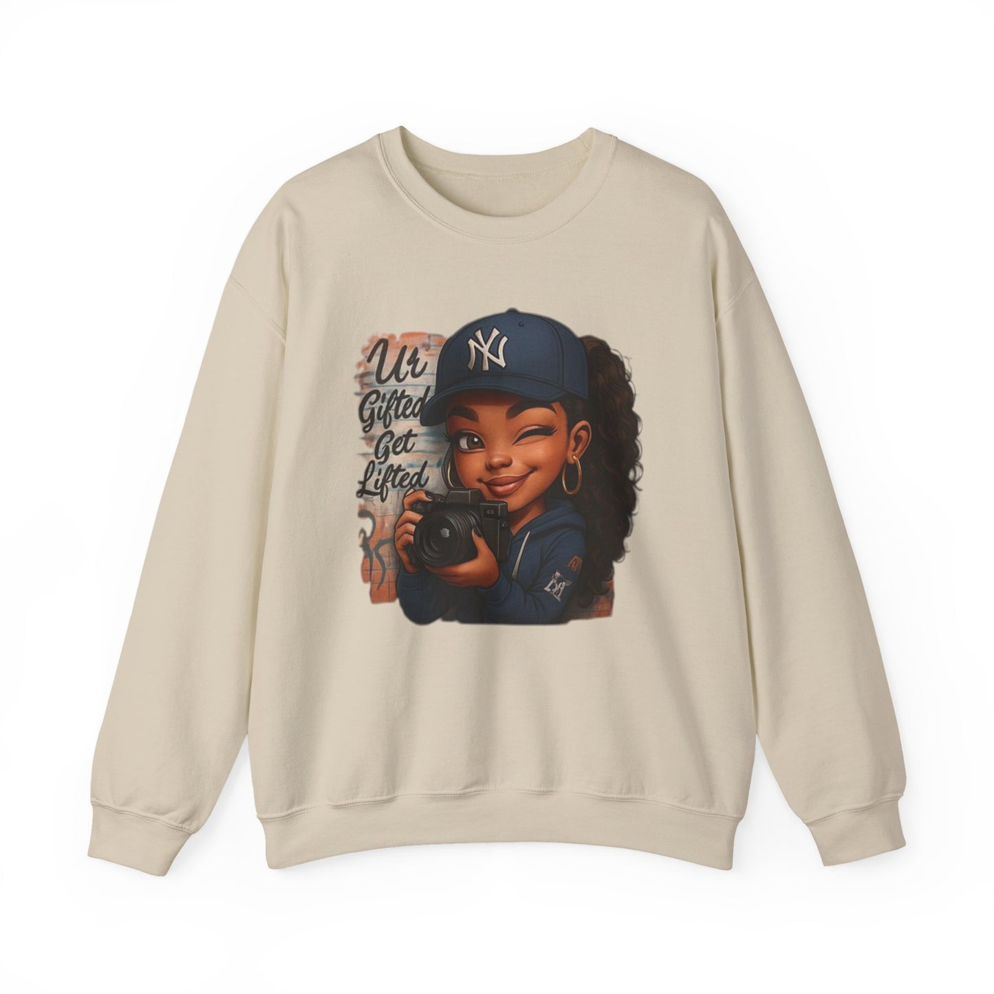 Chic Urban Graphic Sweatshirt - Casual Style, Gifts for Her, Cozy Wear, Everyday Fashion, Trendy Outfit