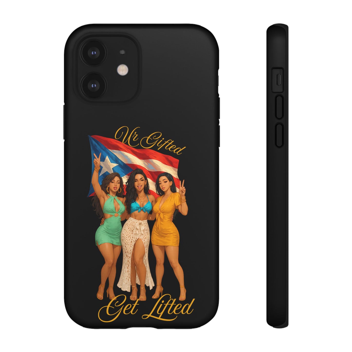 Vibrant Phone Case, Tough Cases, Puerto Rican Pride, Gift for Her, Fun Accessory, Colorful Design