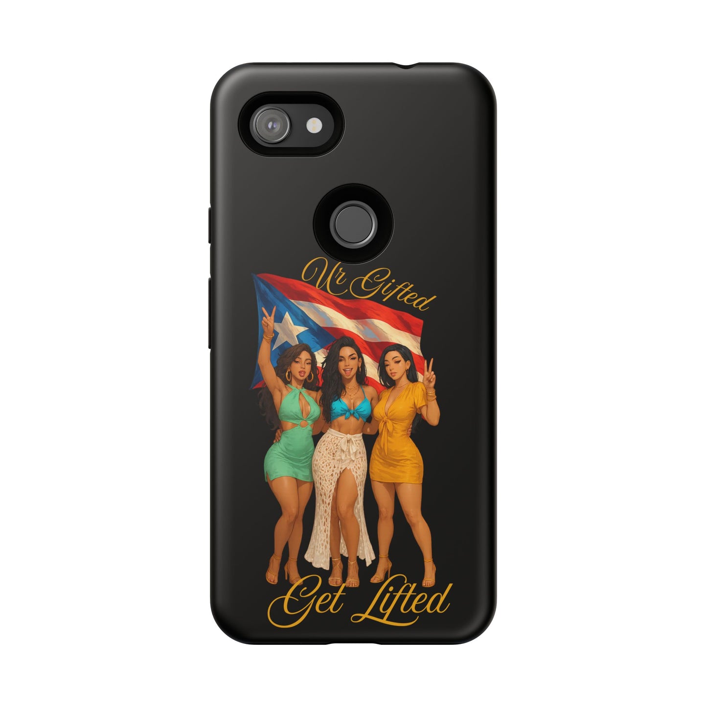 Vibrant Phone Case, Tough Cases, Puerto Rican Pride, Gift for Her, Fun Accessory, Colorful Design