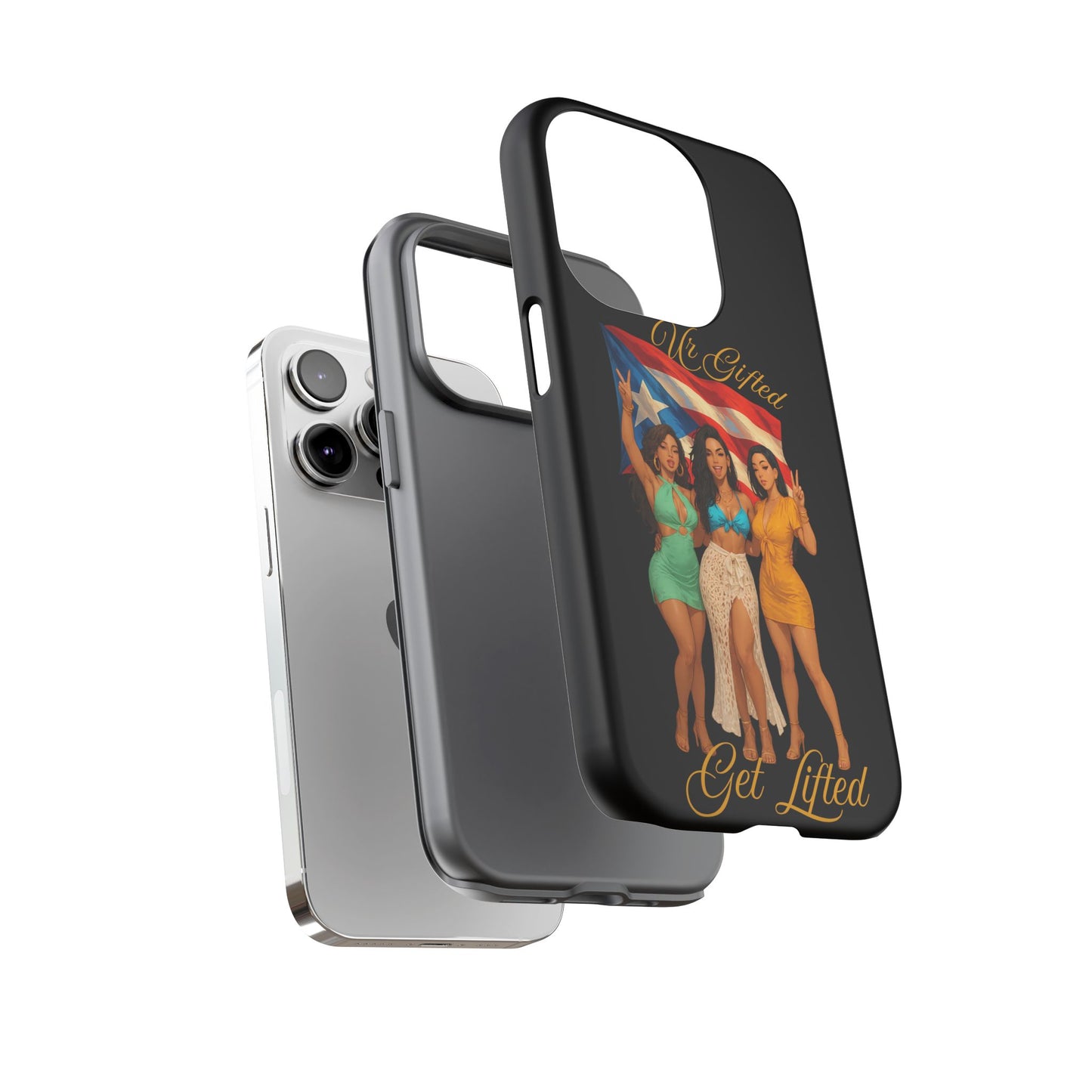 Vibrant Phone Case, Tough Cases, Puerto Rican Pride, Gift for Her, Fun Accessory, Colorful Design