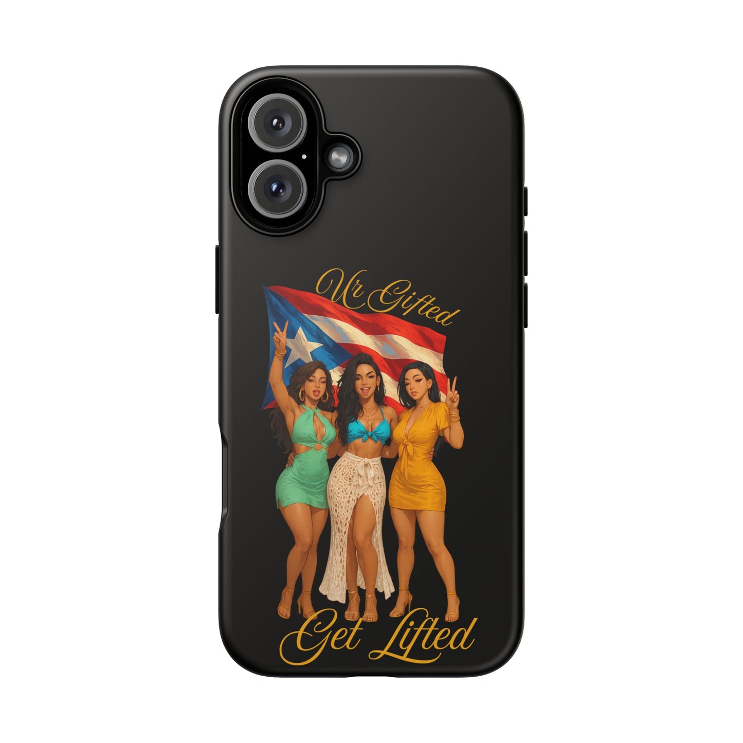 Vibrant Phone Case, Tough Cases, Puerto Rican Pride, Gift for Her, Fun Accessory, Colorful Design