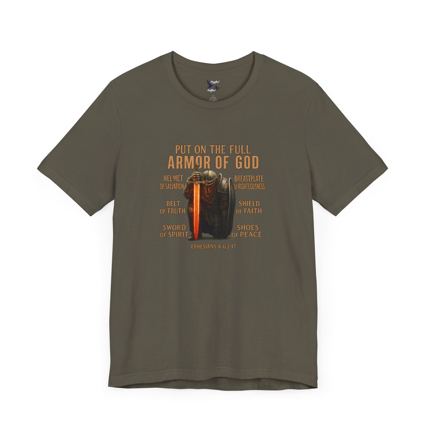 Faith-Inspired Tee, Christian Apparel, Armor of God Shirt, Spiritual Gift, Casual Comfort, Bible Verse T-Shirt