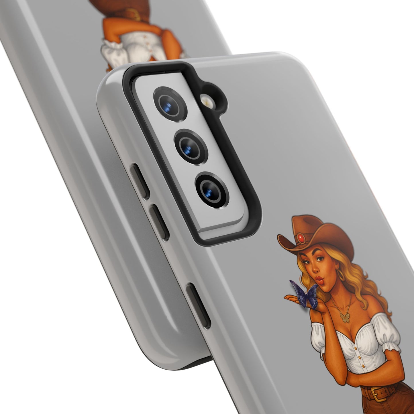Cowgirl-Style Tough Phone Cases, Durable Phone Cover, Cute Western Phone Case, Fun Gift for Cowboys, No Questions Asked Design