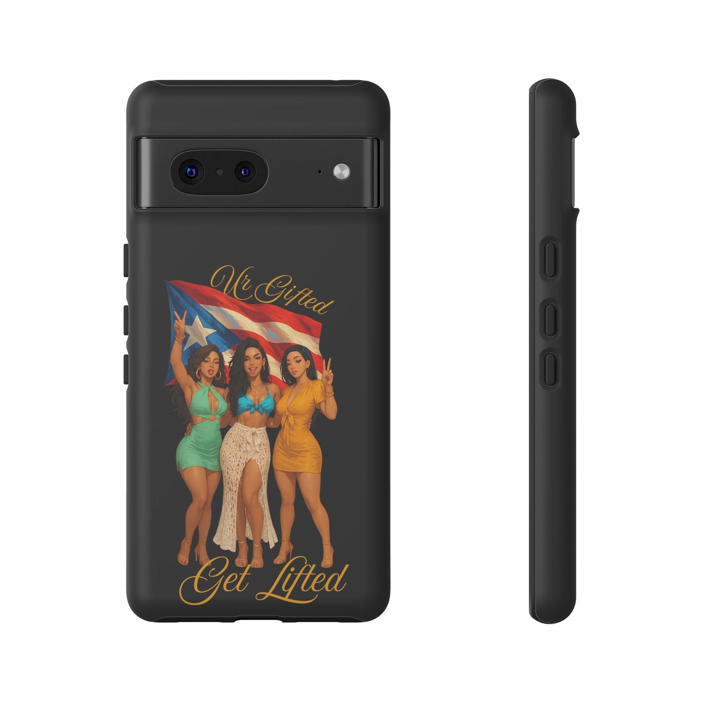 Vibrant Phone Case, Tough Cases, Puerto Rican Pride, Gift for Her, Fun Accessory, Colorful Design