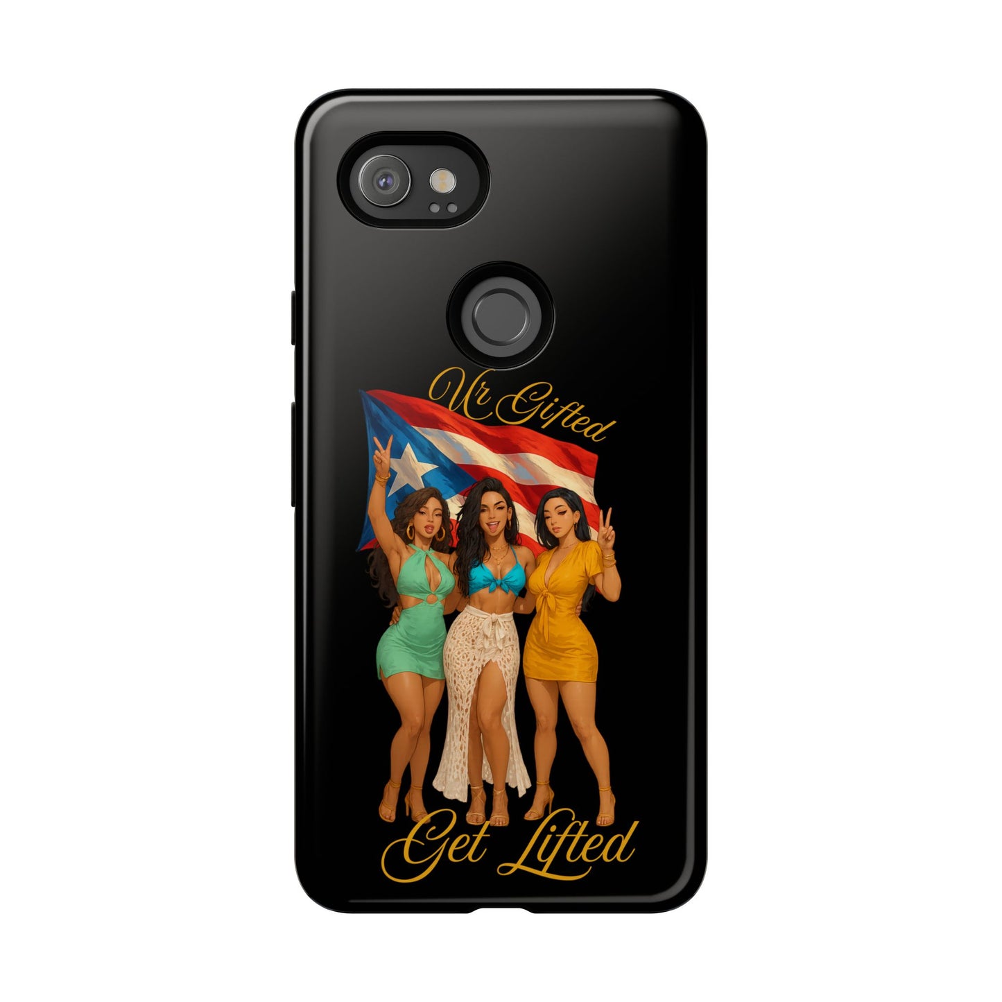 Vibrant Phone Case, Tough Cases, Puerto Rican Pride, Gift for Her, Fun Accessory, Colorful Design