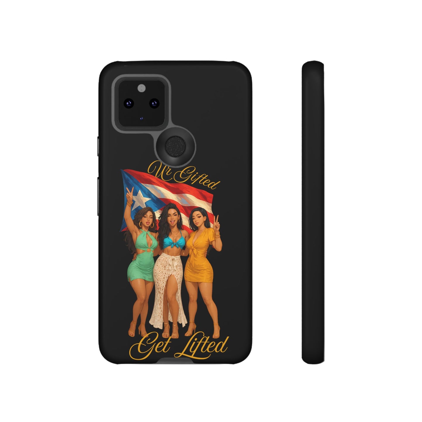 Vibrant Phone Case, Tough Cases, Puerto Rican Pride, Gift for Her, Fun Accessory, Colorful Design