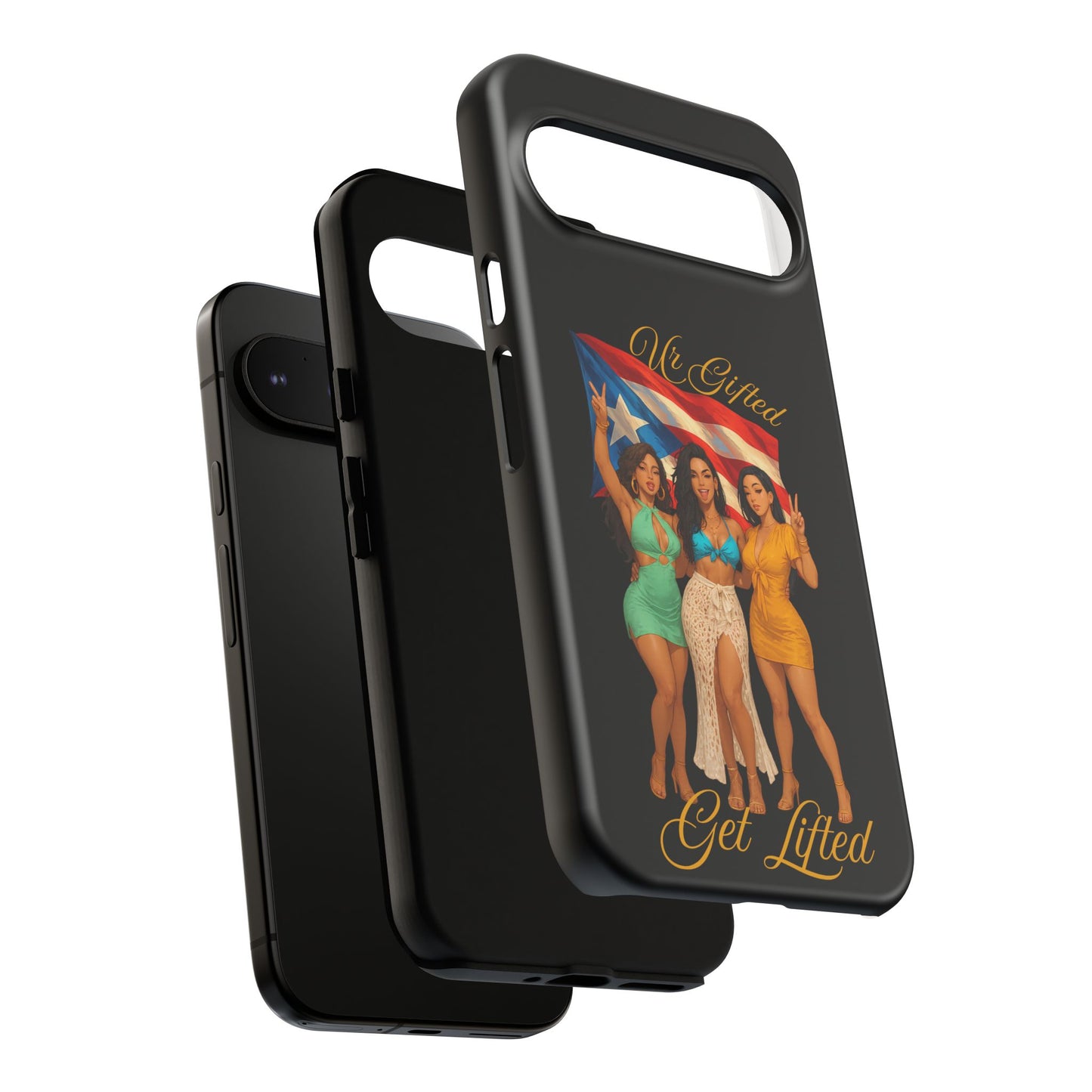 Vibrant Phone Case, Tough Cases, Puerto Rican Pride, Gift for Her, Fun Accessory, Colorful Design