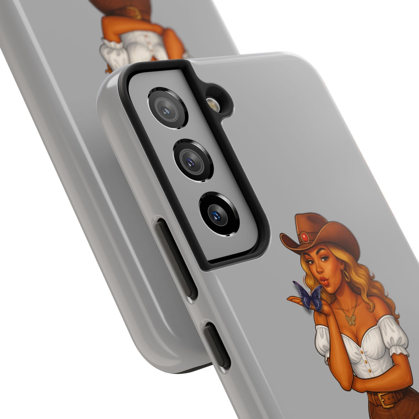 Cowgirl-Style Tough Phone Cases, Durable Phone Cover, Cute Western Phone Case, Fun Gift for Cowboys, No Questions Asked Design