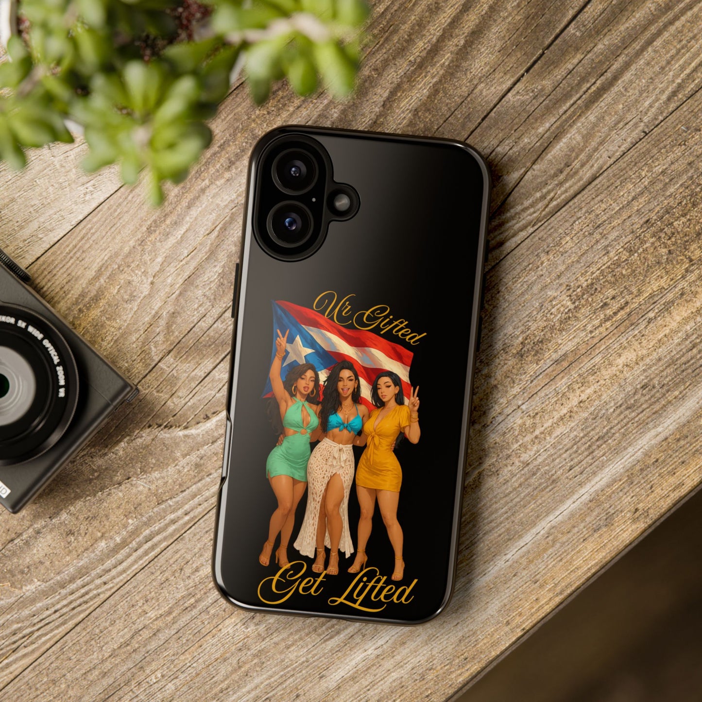 Vibrant Phone Case, Tough Cases, Puerto Rican Pride, Gift for Her, Fun Accessory, Colorful Design