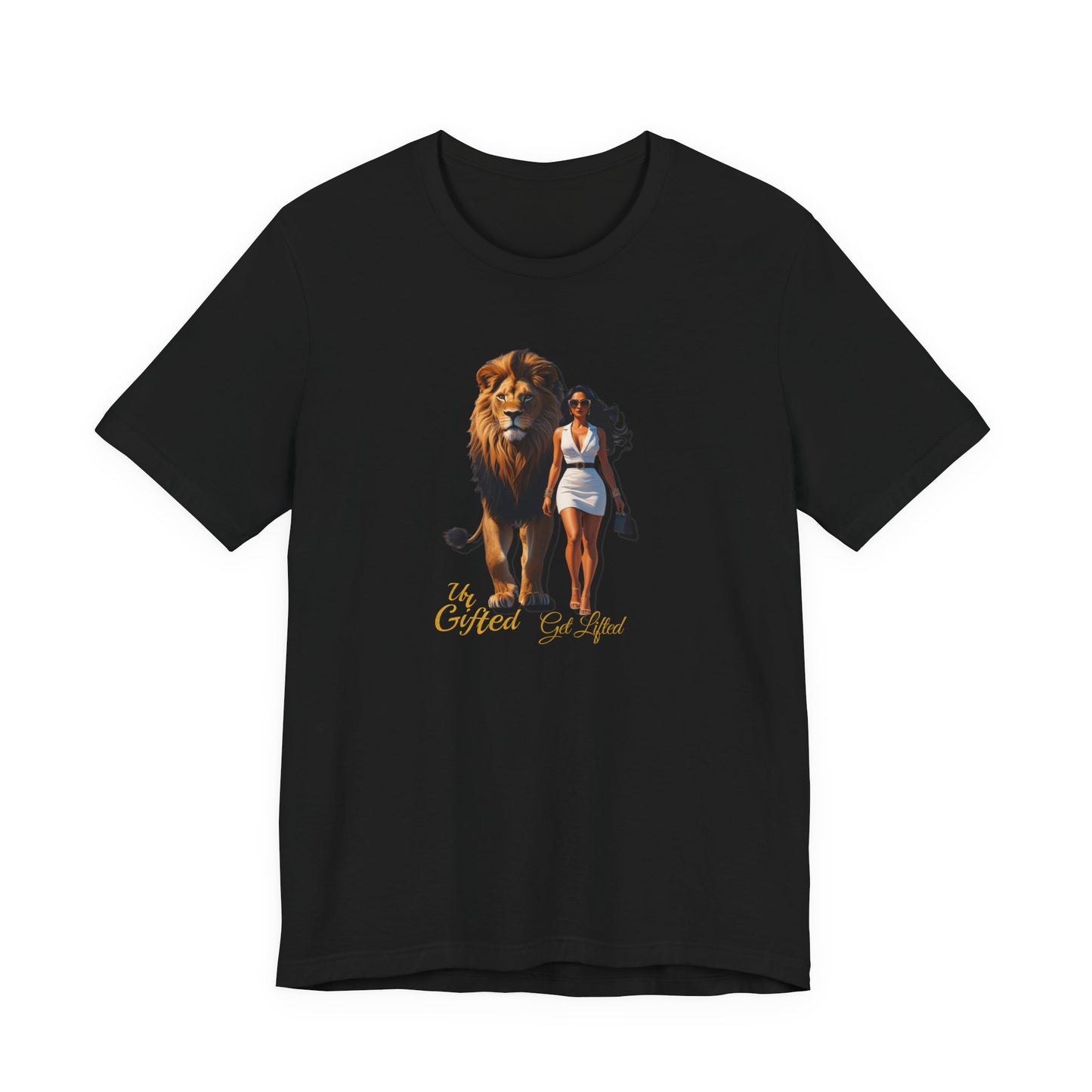 Bold Lion and Confident Woman Tee, Inspirational Shirt, Motivational Graphic Tee, Animal Lover Gift, Unique Fashion Statement