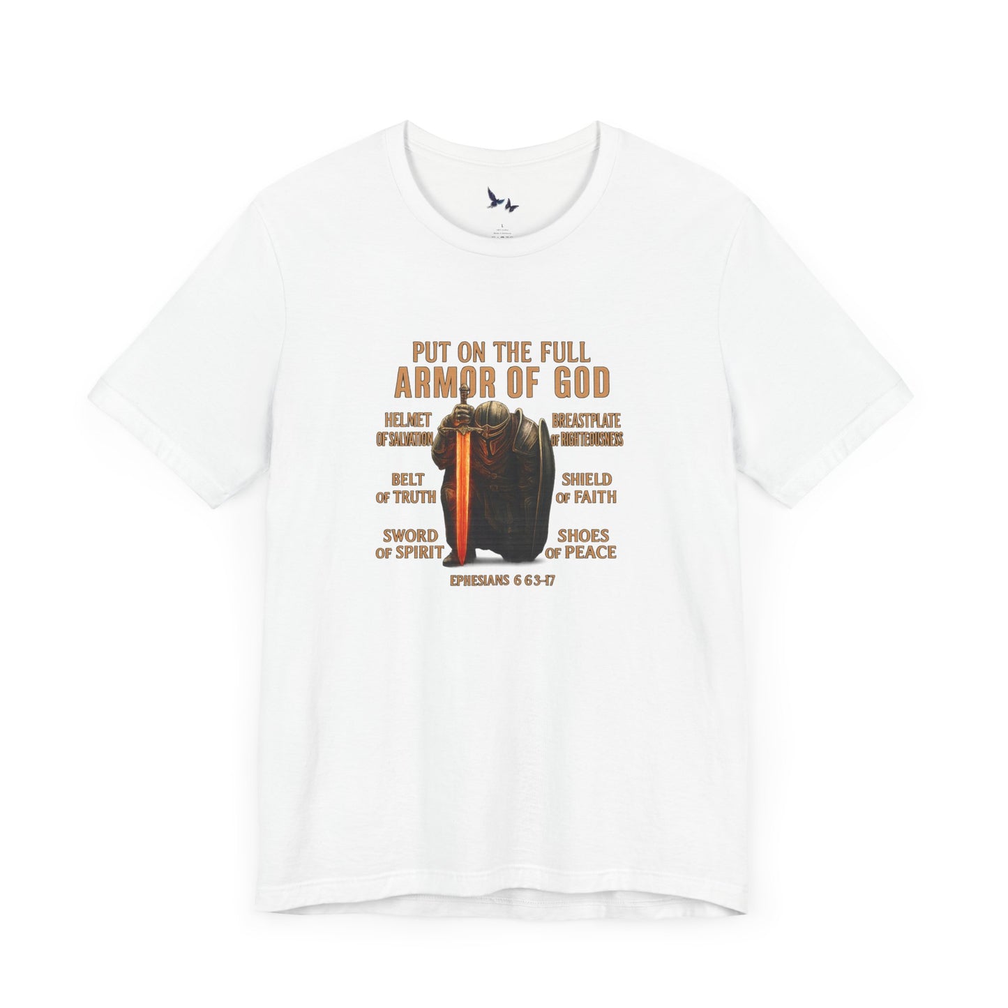 Faith-Inspired Tee, Christian Apparel, Armor of God Shirt, Spiritual Gift, Casual Comfort, Bible Verse T-Shirt