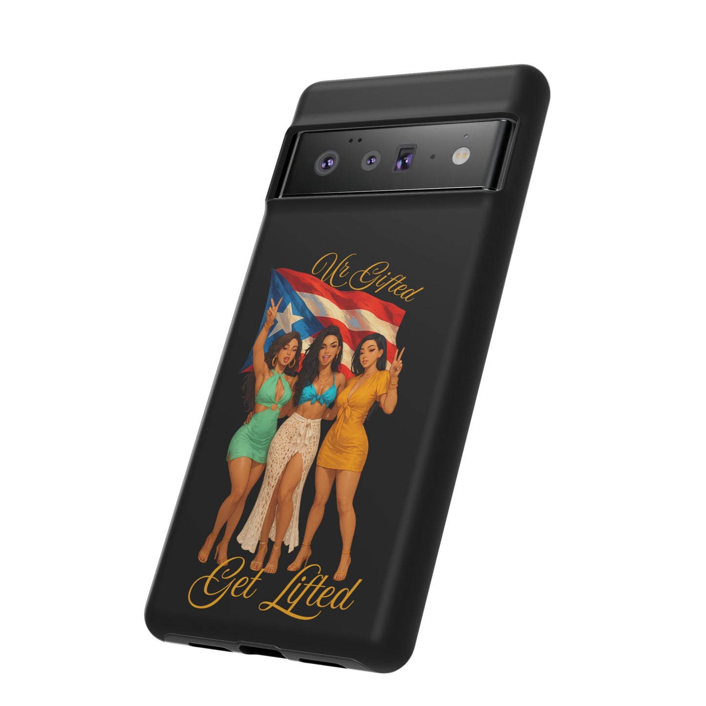 Vibrant Phone Case, Tough Cases, Puerto Rican Pride, Gift for Her, Fun Accessory, Colorful Design