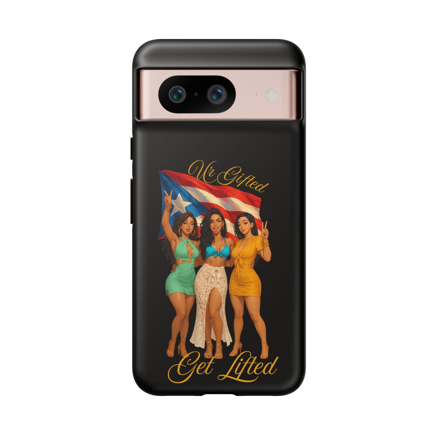 Vibrant Phone Case, Tough Cases, Puerto Rican Pride, Gift for Her, Fun Accessory, Colorful Design