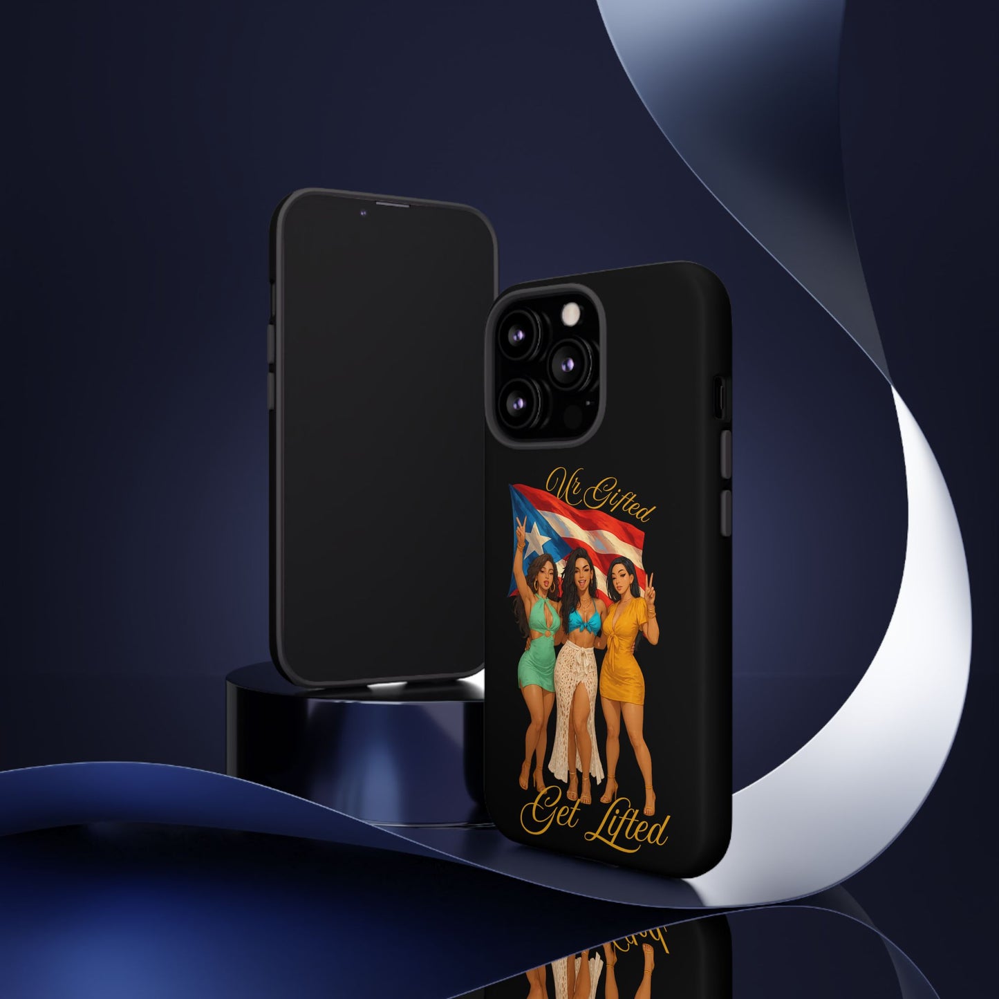 Vibrant Phone Case, Tough Cases, Puerto Rican Pride, Gift for Her, Fun Accessory, Colorful Design