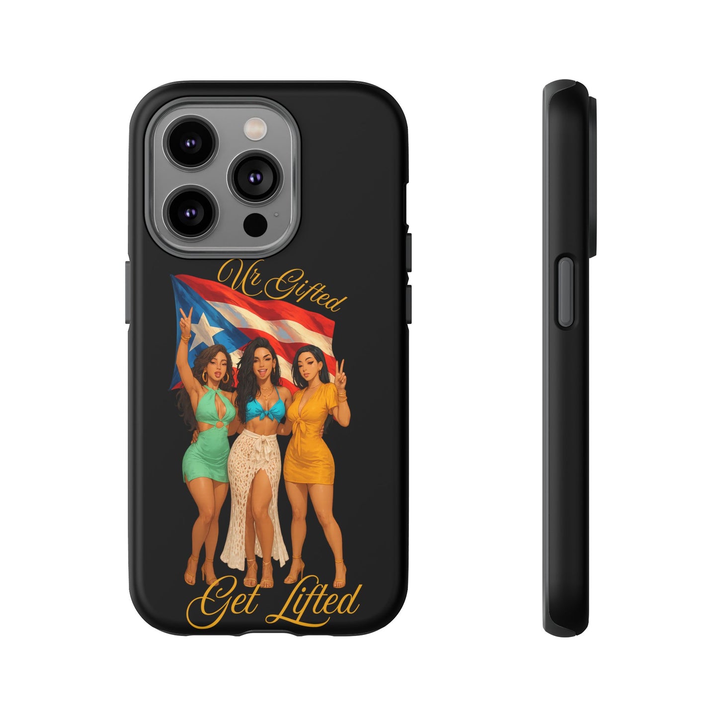Vibrant Phone Case, Tough Cases, Puerto Rican Pride, Gift for Her, Fun Accessory, Colorful Design
