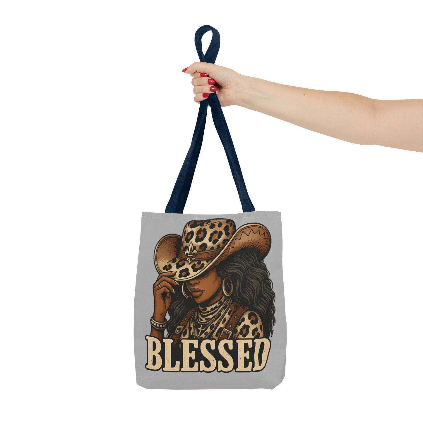 Stylish Blessed Tote Bag, Cowgirl Gift, Fashion Accessory, Everyday Use, Shopping Tote, Boho Chic