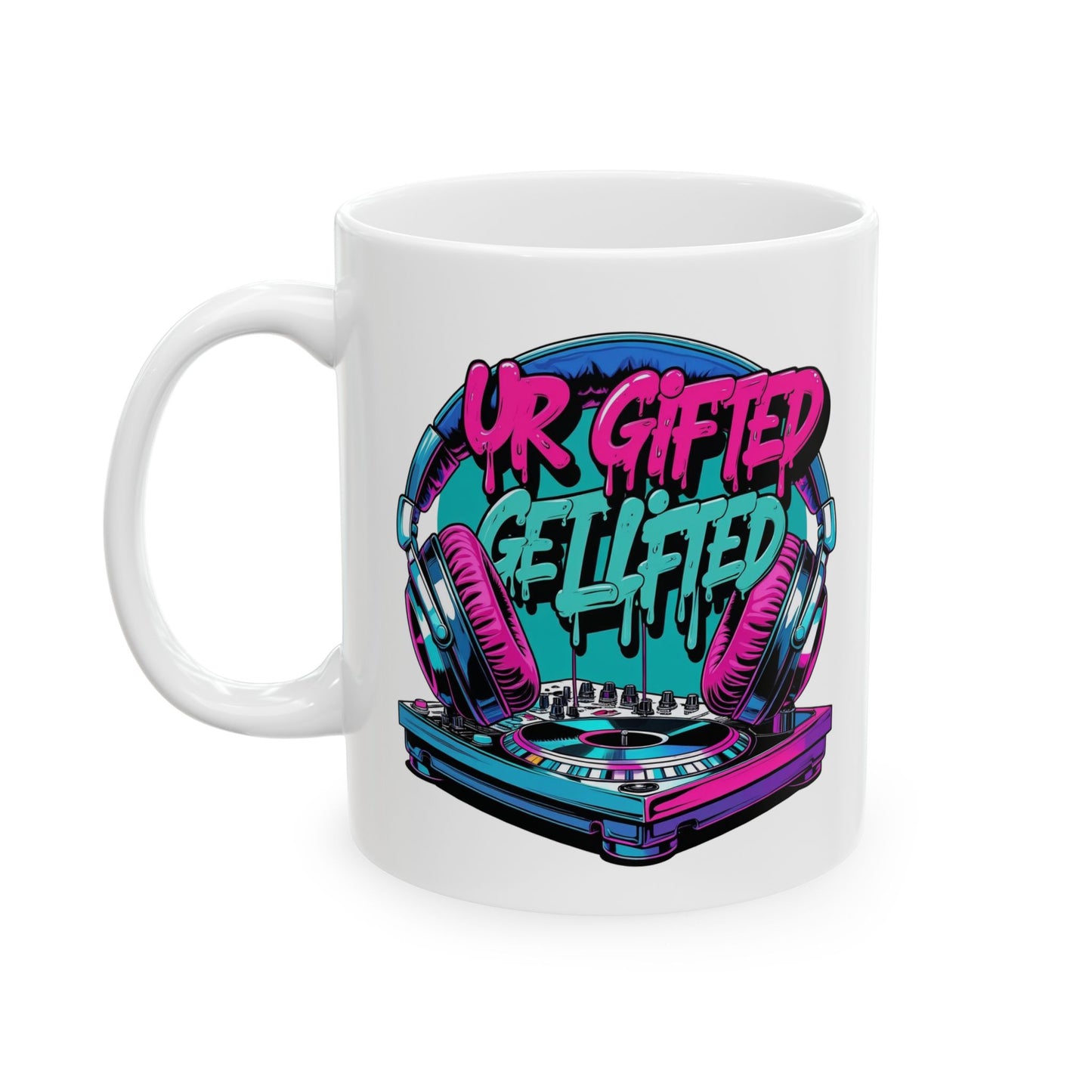 Vibrant Music Lover's Ceramic Mug | Perfect Gift for Musicians, Coffee Lovers, or Birthday Celebrations, 11oz, 15oz