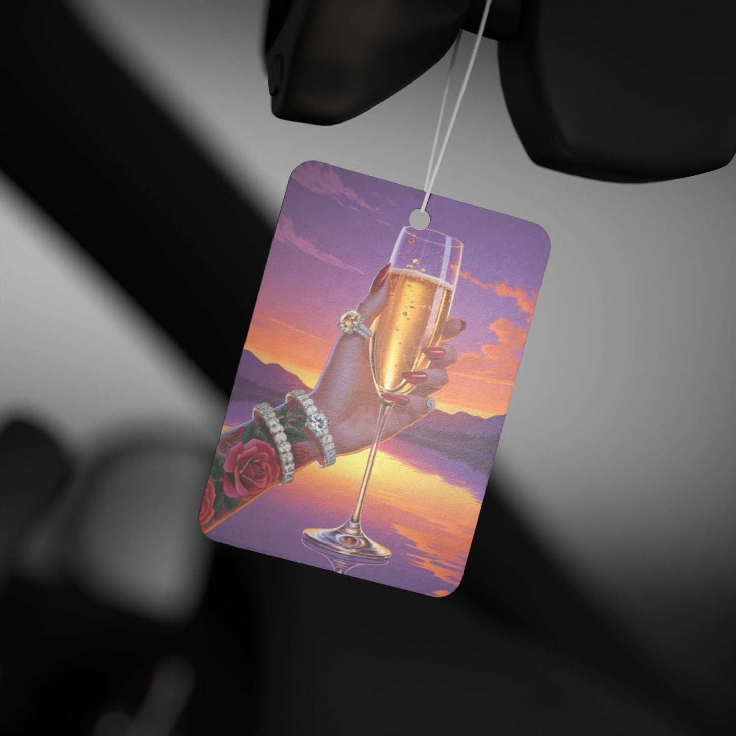 Elegant Sunset Car Air Freshener | Aromatic Gift for Relaxation, Car Decor, Home Fragrance, Party Favor, Travel Essentials