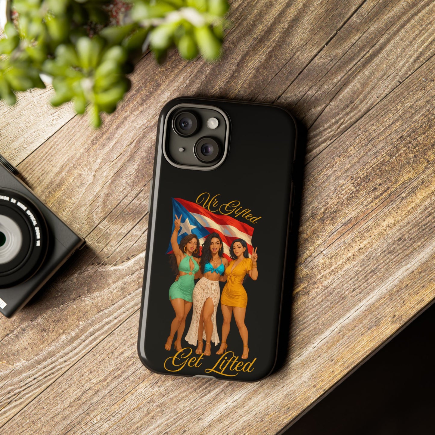 Vibrant Phone Case, Tough Cases, Puerto Rican Pride, Gift for Her, Fun Accessory, Colorful Design