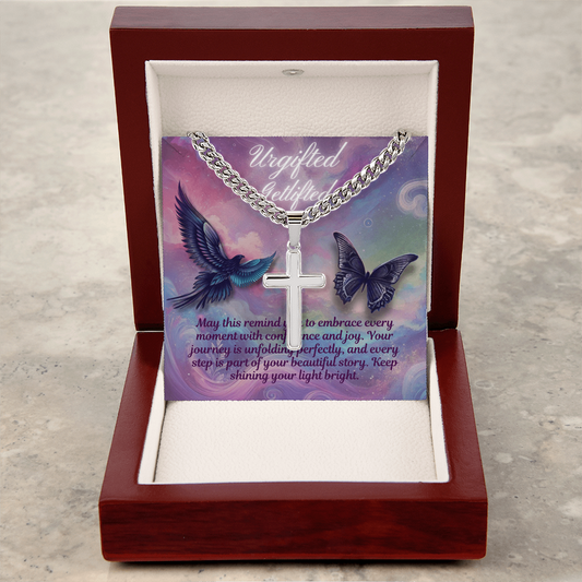 Cuban Chain with Artisan Cross Necklace: Embrace Every Moment