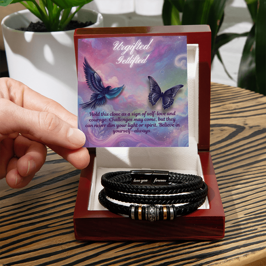Men's "Love You Forever" Bracelet: Self - Love and Encouragement