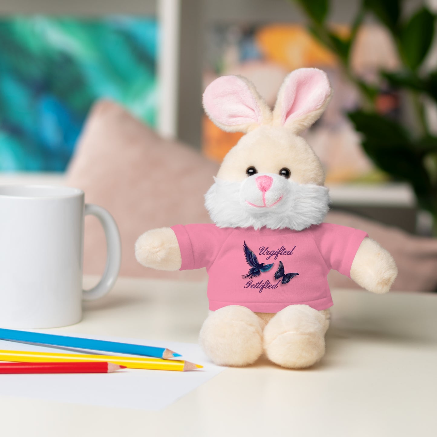 Adorable Stuffed Animal with Custom Tee