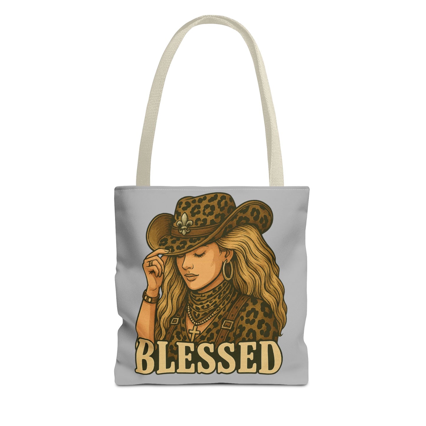 Cowgirl Blessed Tote Bag | Western Style | Fashion Accessory | Gift for Her | Everyday Use, Travel, Shopping, Beach, Summer