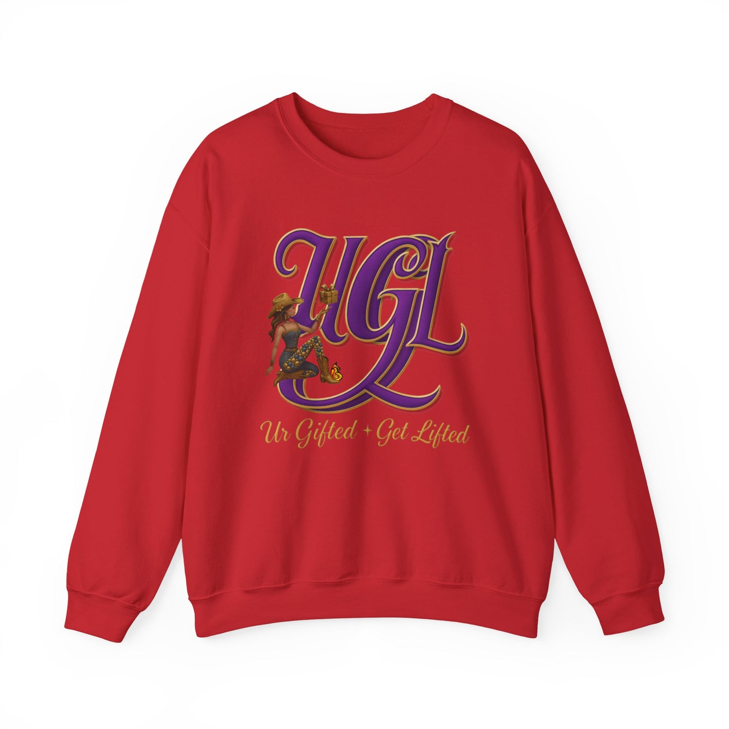 UGGL Crewneck Sweatshirt - Cozy, Inspirational Apparel for Everyday Comfort, Gift for Friends, Casual Style, Eagle Design
