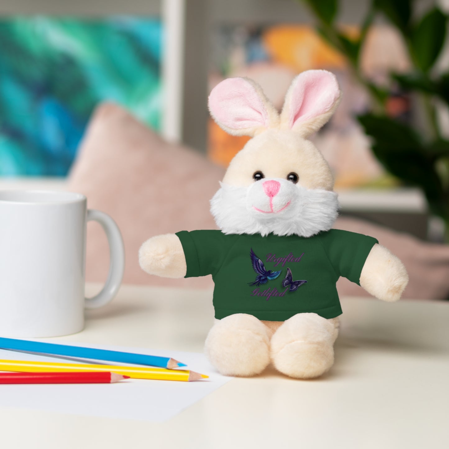 Adorable Stuffed Animal with Custom Tee