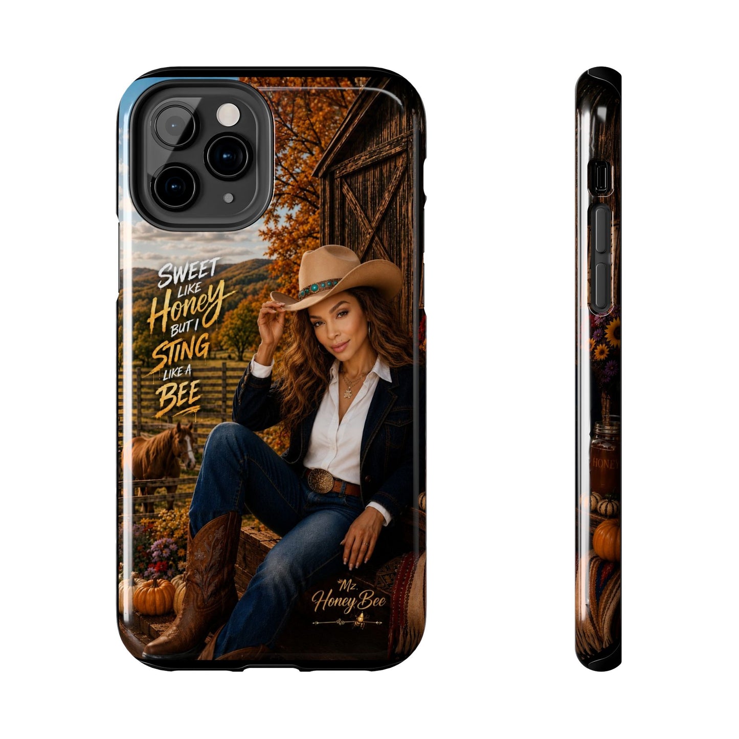 Cowgirl 'Sweet Like Honey But I Sting Like A Bee' Tough Phone Case