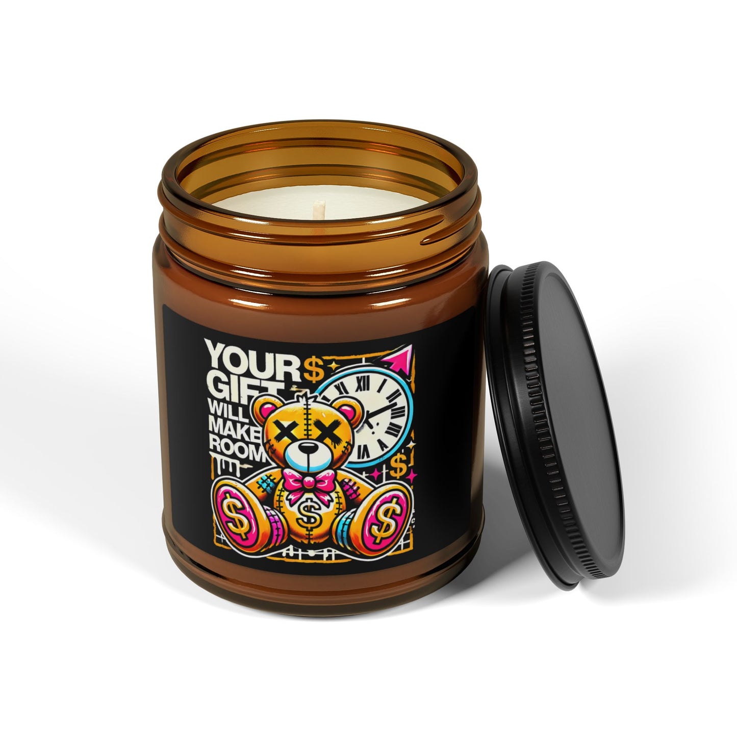 Vibrant Scented Soy Candle - Unique Gift for Any Occasion, Home Decor, Relaxation, Aromatherapy, Amber Jar