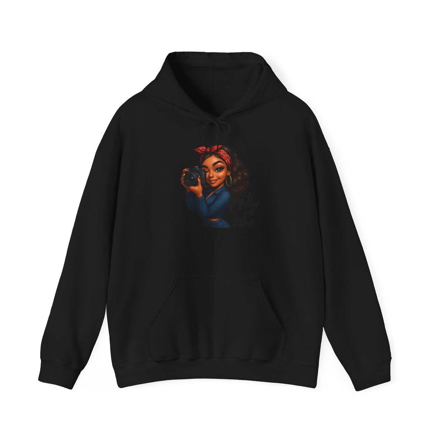 Empowering Graphic Hoodie – 'Girl Get Lifted', Unisex Sweatshirt, Motivational Gift, Casual Wear, Fitness, Stylish Apparel