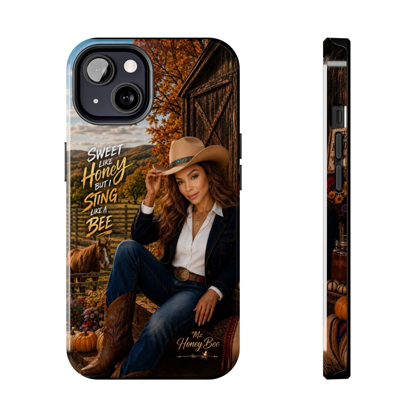 Cowgirl 'Sweet Like Honey But I Sting Like A Bee' Tough Phone Case