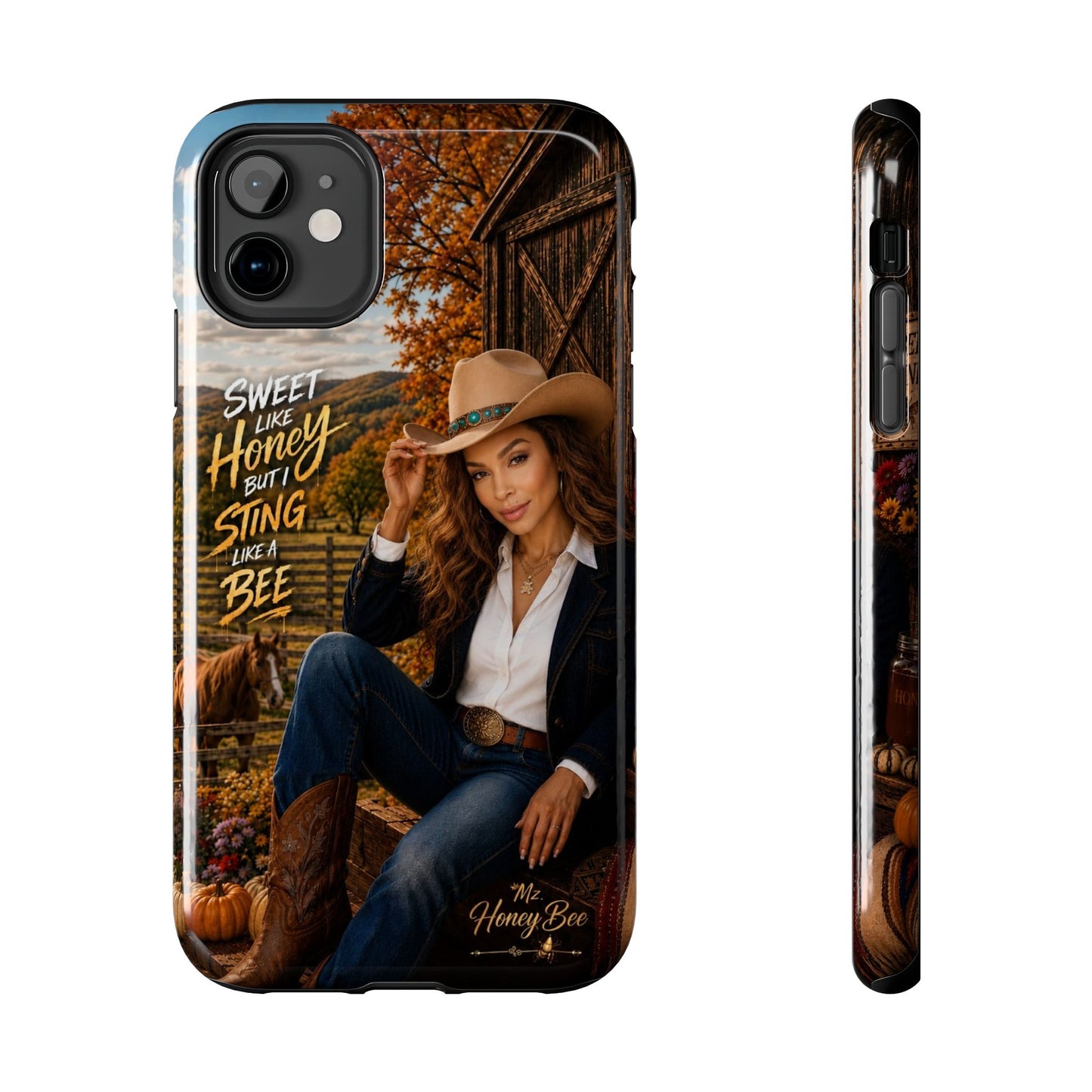 Cowgirl 'Sweet Like Honey But I Sting Like A Bee' Tough Phone Case