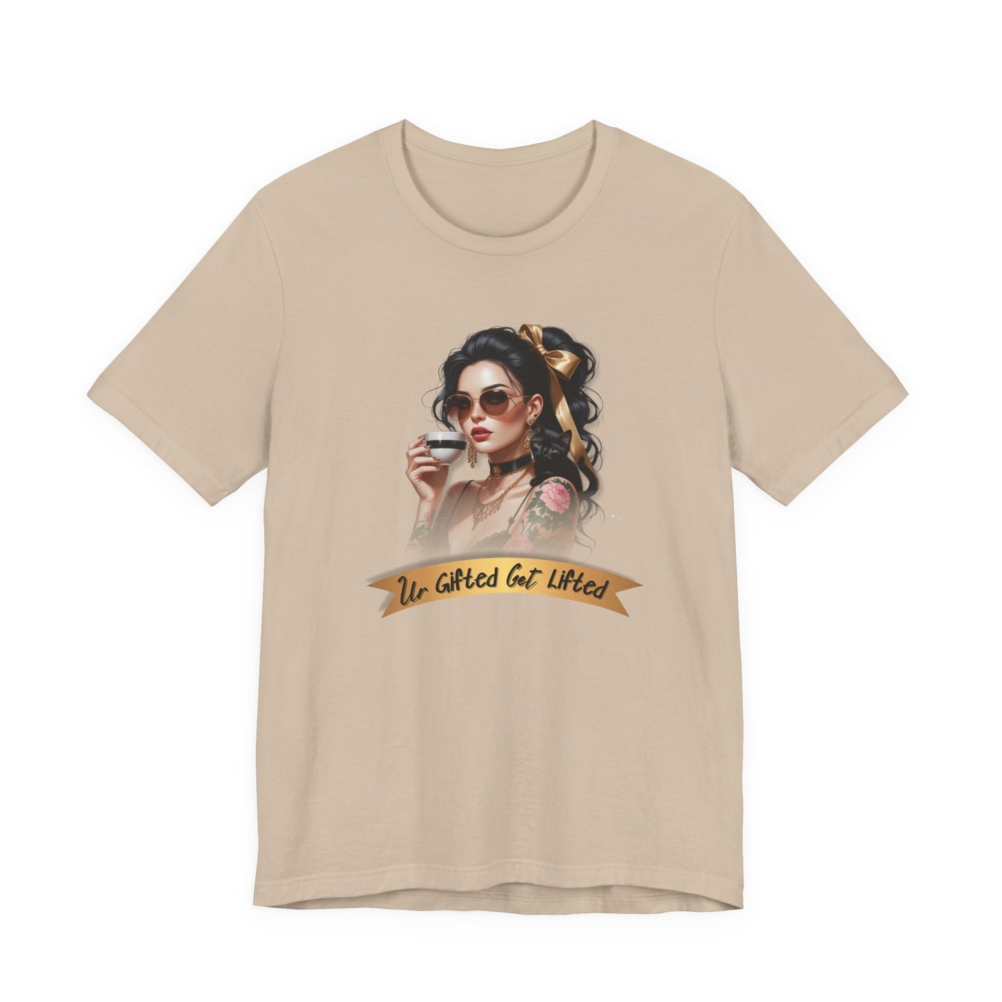 Gifted & Lifted Tee for Free Spirits, Unisex Jersey Shirt, Fun Tee for Everyday Wear, Cool Graphic Tee, Gift for Friends
