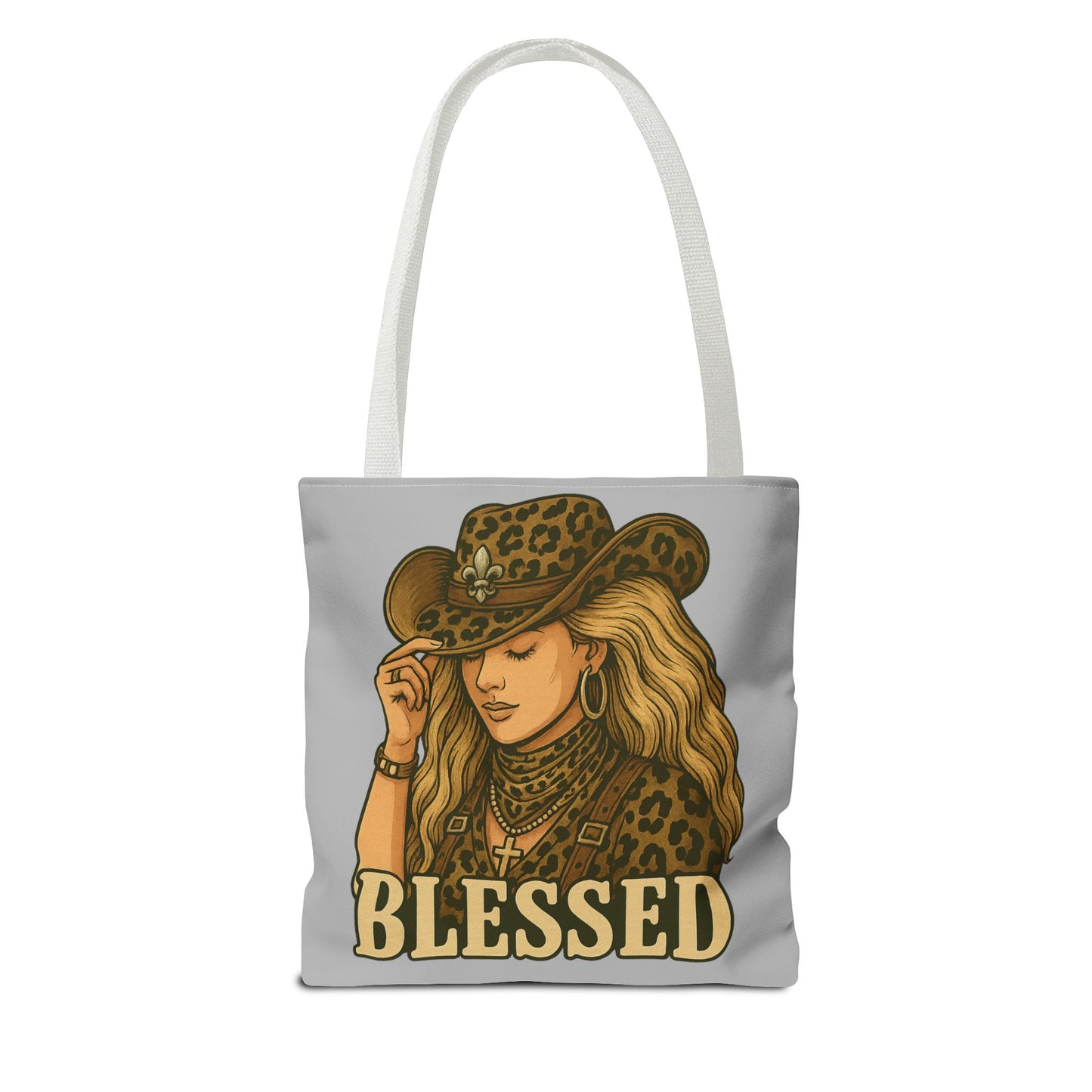 Cowgirl Blessed Tote Bag | Western Style | Fashion Accessory | Gift for Her | Everyday Use, Travel, Shopping, Beach, Summer