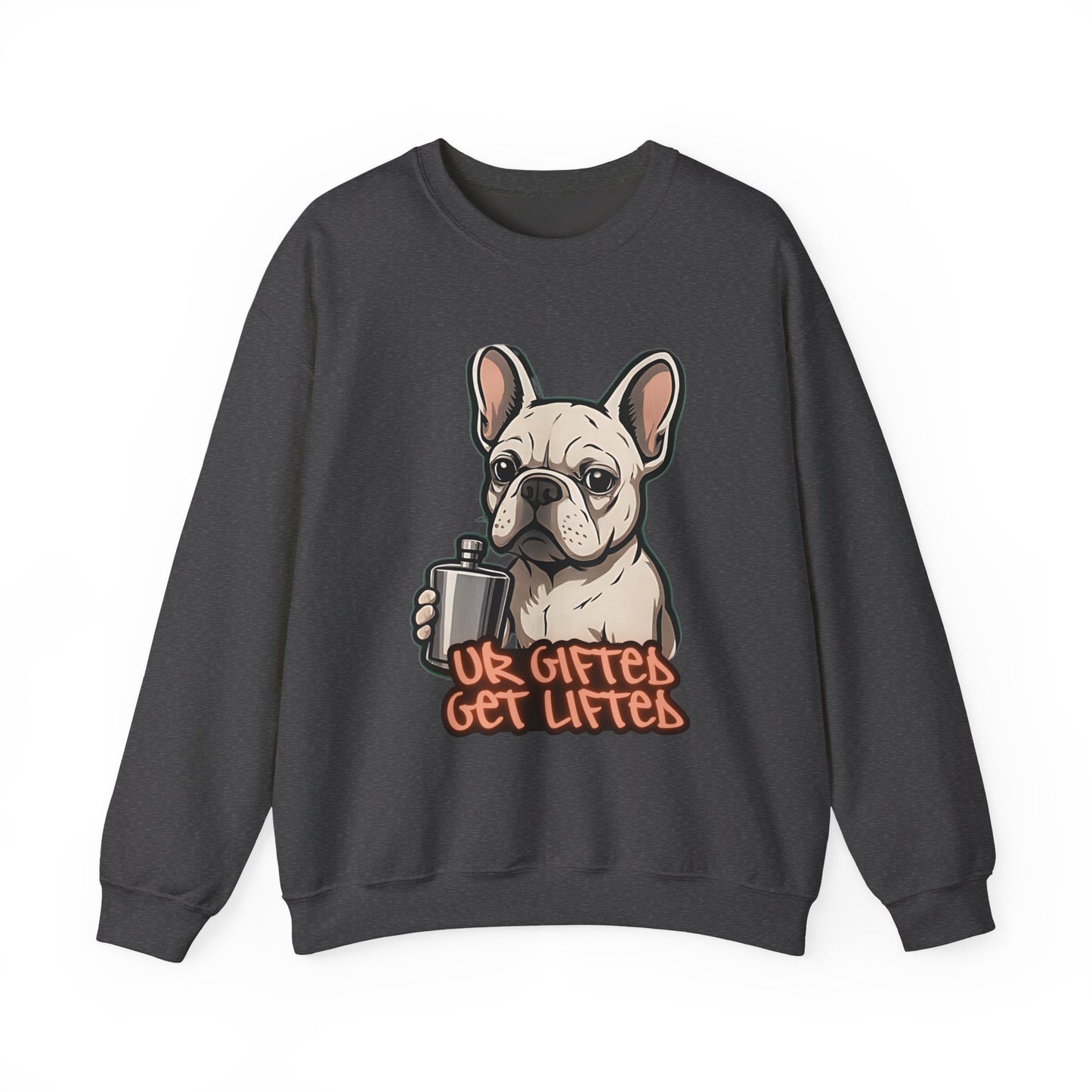 Cool Dog Sweatshirt, Gifted Lifters Crewneck, Funny Pet Apparel, Dog Lover Gift, Unisex Sweatshirt for Dog Lovers