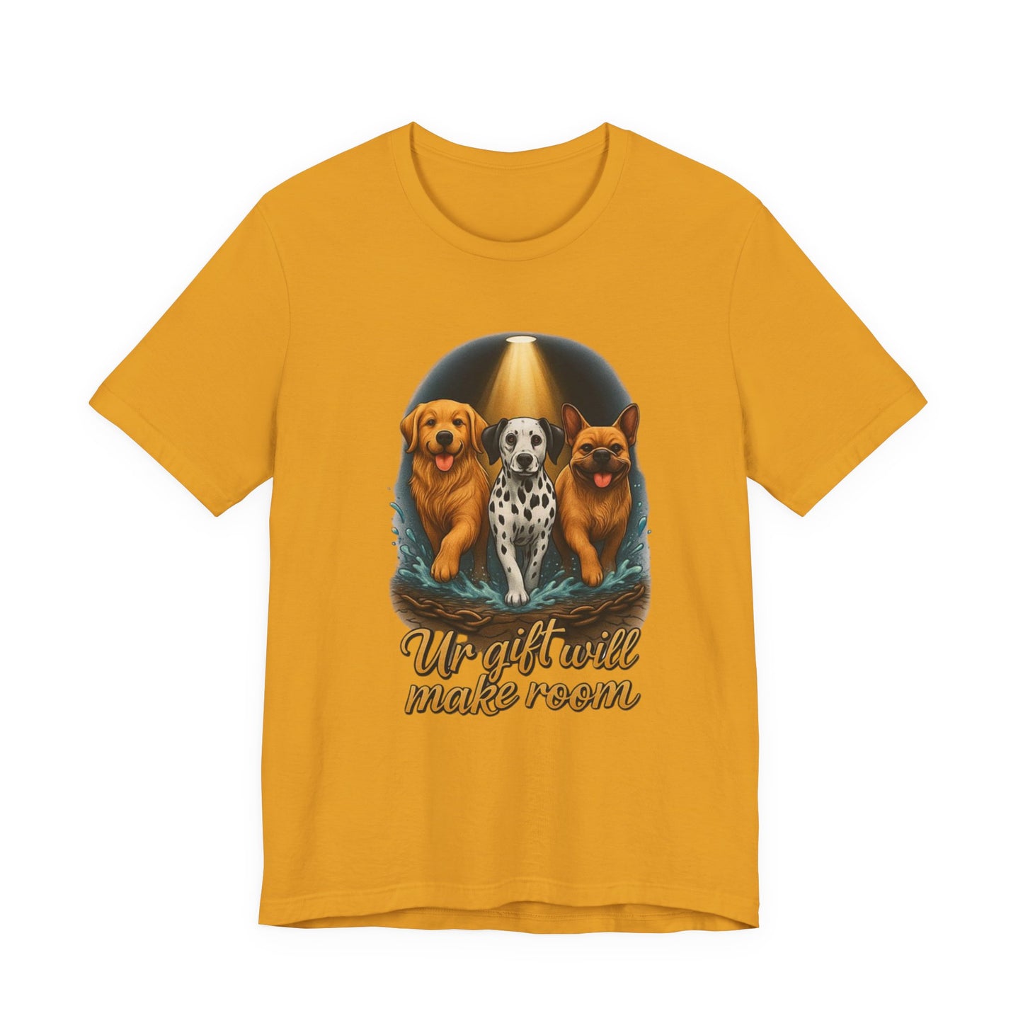 Dog Lover's Tee, Unisex Jersey Short Sleeve Tee with 'Uplift will make room', Pet Adoption Gift, Cute Canine T-Shirt, Animal Lover [...]