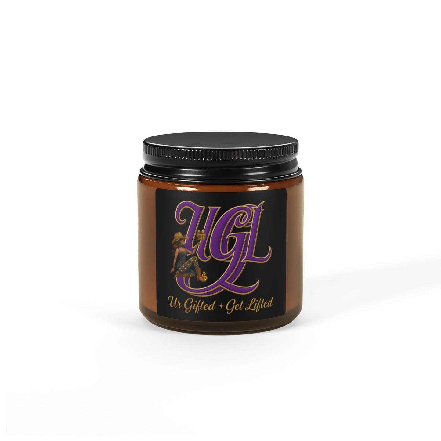 Ur Gifted Get Lifted Scented Soy Candle - Un Original - Get Lifted, Aromatherapy Jar, Home Fragrance, Gift for Relaxation, Self-Care, Cozy Vibes