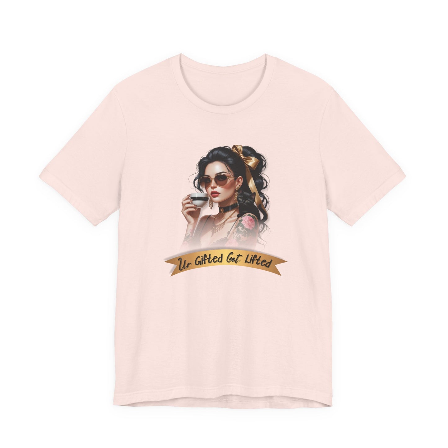 Gifted & Lifted Tee for Free Spirits, Unisex Jersey Shirt, Fun Tee for Everyday Wear, Cool Graphic Tee, Gift for Friends
